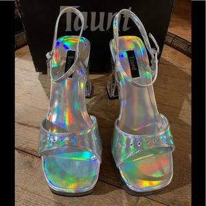Clear/Iridescent dress shoes